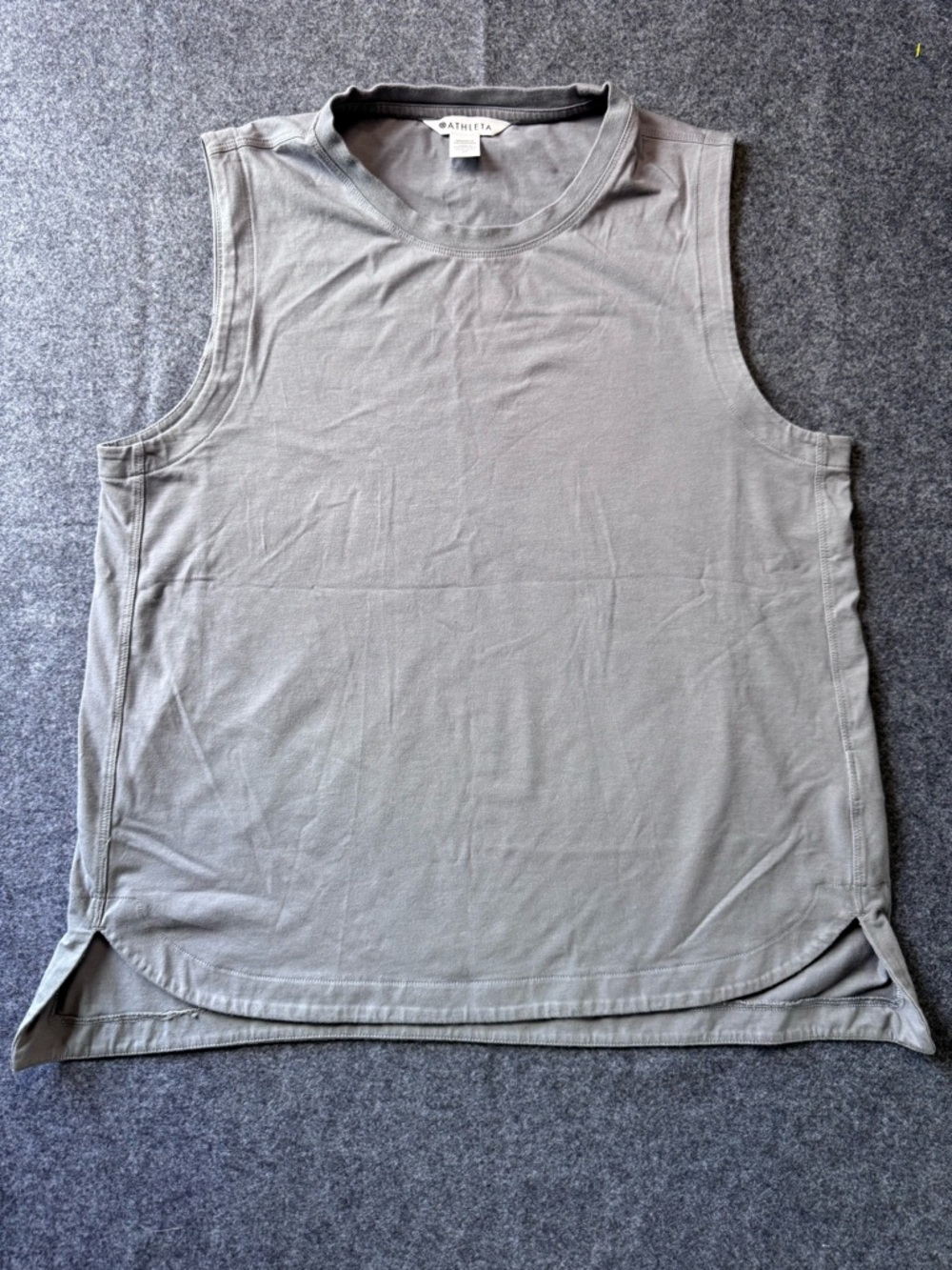 Athleta Women's Muscle Tee in Light Gray